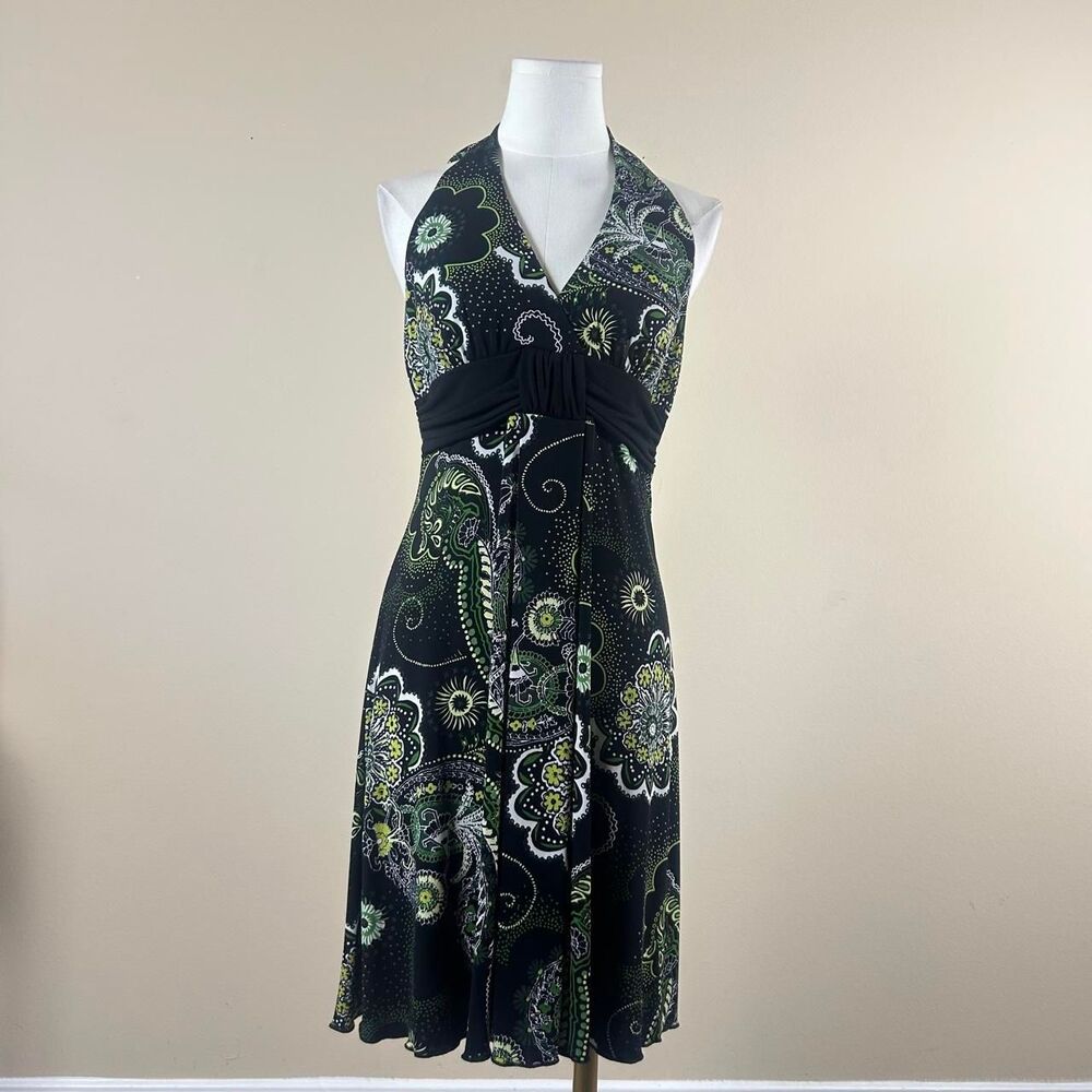 Speechless Green Whimsigoth Paisley Halter Dress